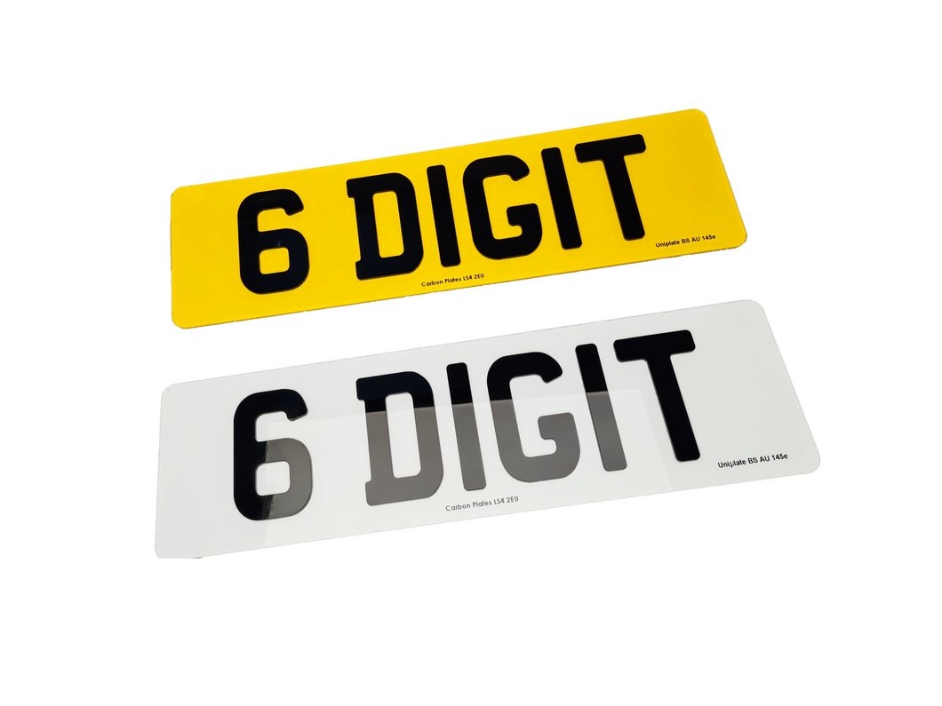 4D Acrylic Number Plate