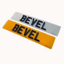 Load image into Gallery viewer, 4D Bevelled Retro - Road Legal Number Plates
