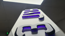 Load image into Gallery viewer, purple gel Number Plate - Crystal Plates
