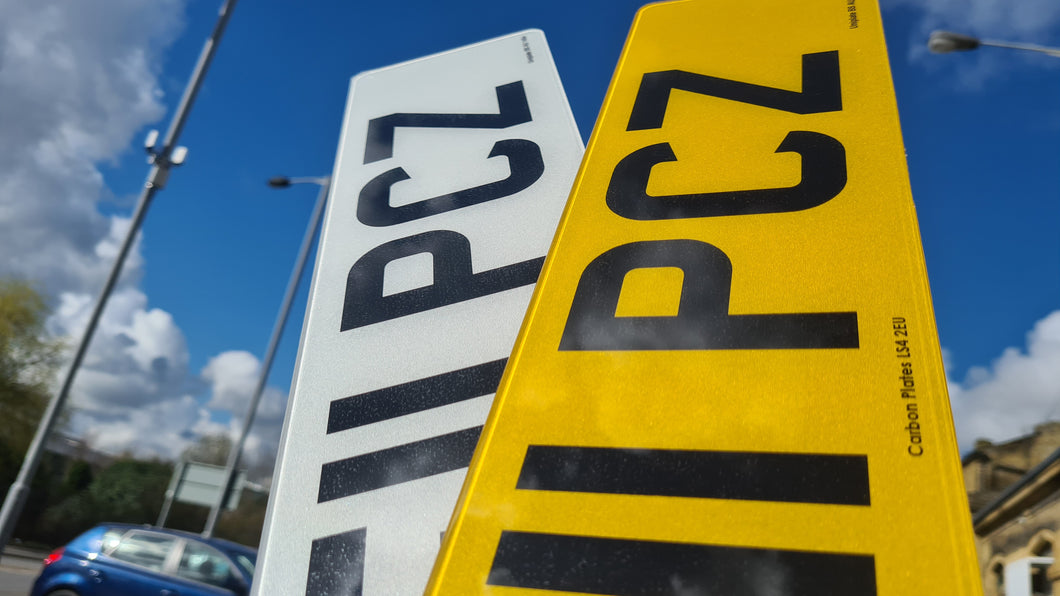 2D Printed Number Plates