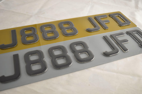 4D crystal Number Plate-Crystal plates