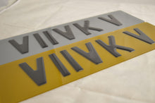 Load image into Gallery viewer, 3D tinted Gel Number Plate-Crystal plates
