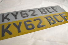 Load image into Gallery viewer, 3D tinted Gel Number Plate-Crystal plates
